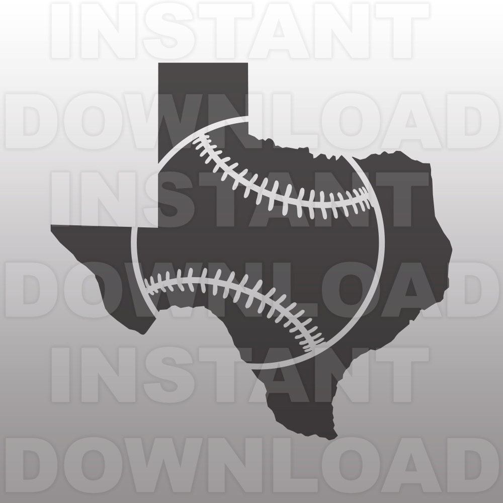 Download Texas Baseball Outline SVG FileTexas Baseball SVG-Cutting
