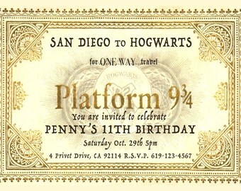 Harry potter ticket | Etsy