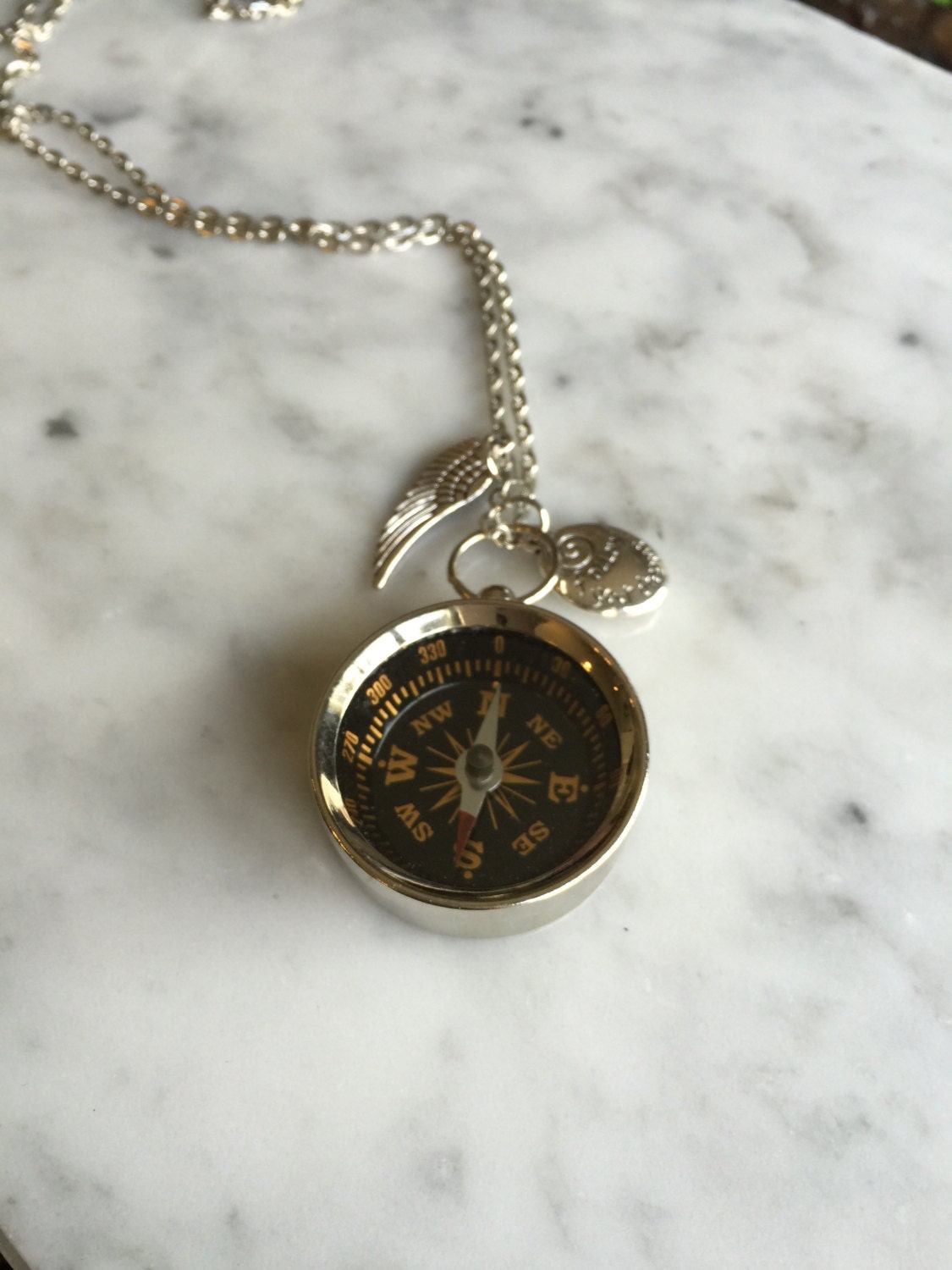 Compass Necklace Follow Your Dreams Necklace Graduation