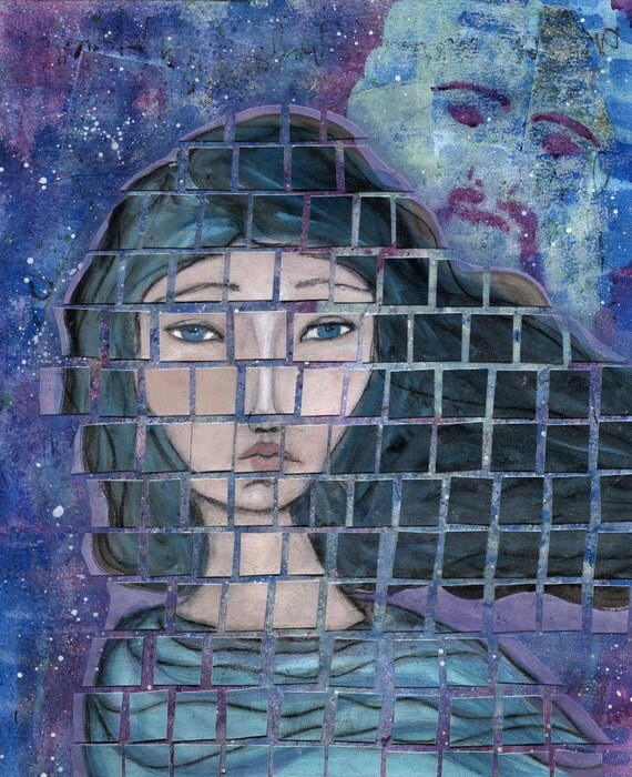 Items similar to Metis Art Print 8x10 Mixed Media Greek Mythology