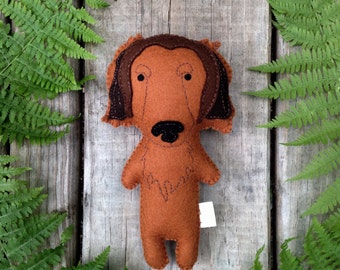 Felt Stuffed Dachshund, Dachshund toy, Stuffed Dog, Felt Dog, Stuffed Dog