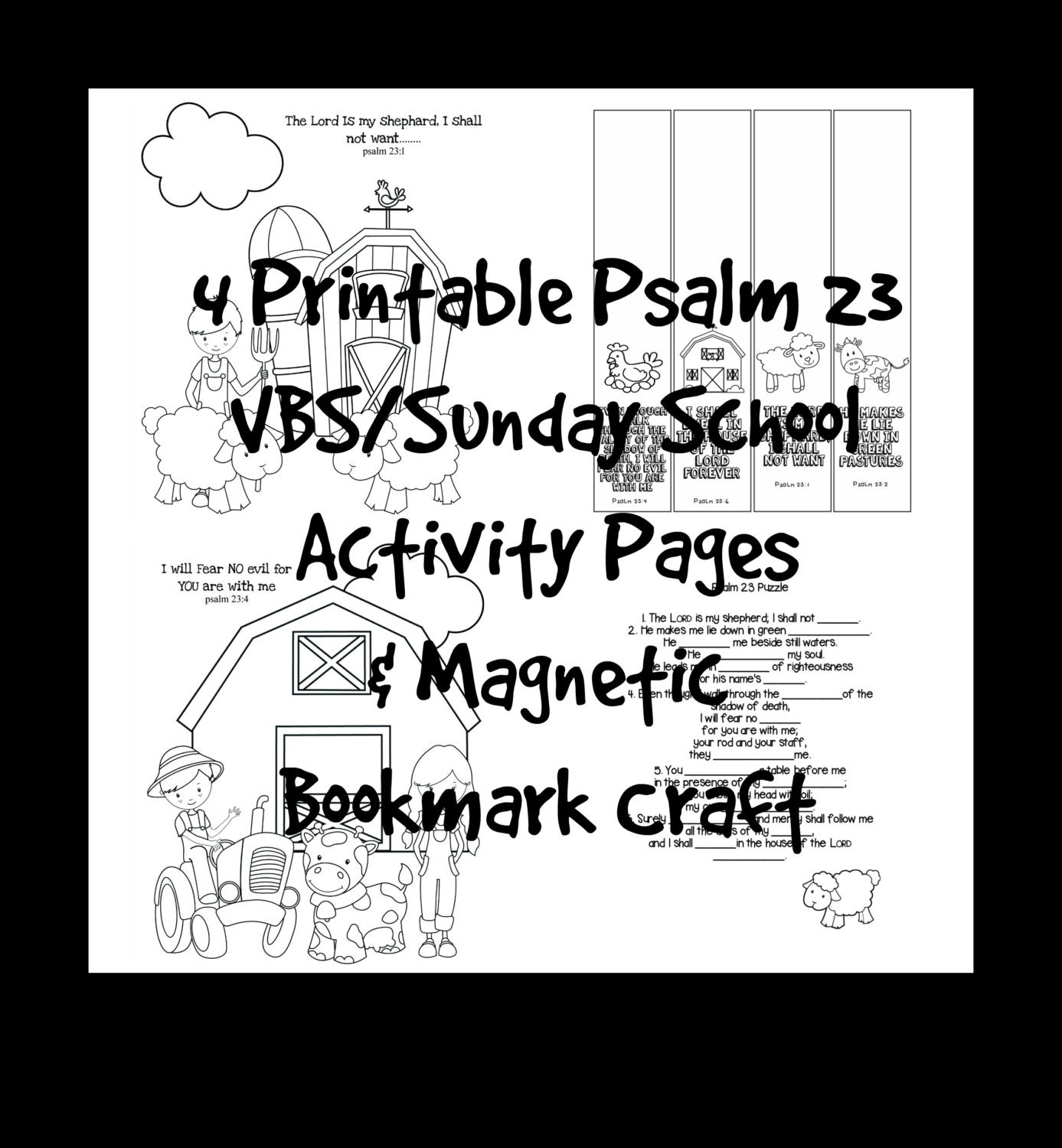 Download VBS Sunday School Scripture Activity Coloring Pages