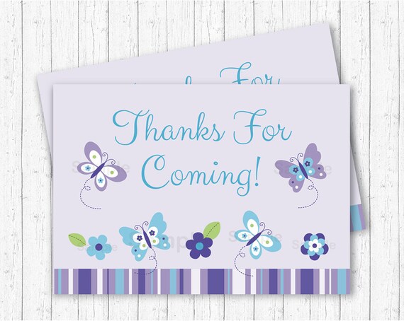 Butterfly Party Favor Tags / Butterfly Thank You Tags / Butterfly Baby Shower / Lavender Butterfly / Beautiful Butterfly / INSTANT DOWNLOAD Il_570xn