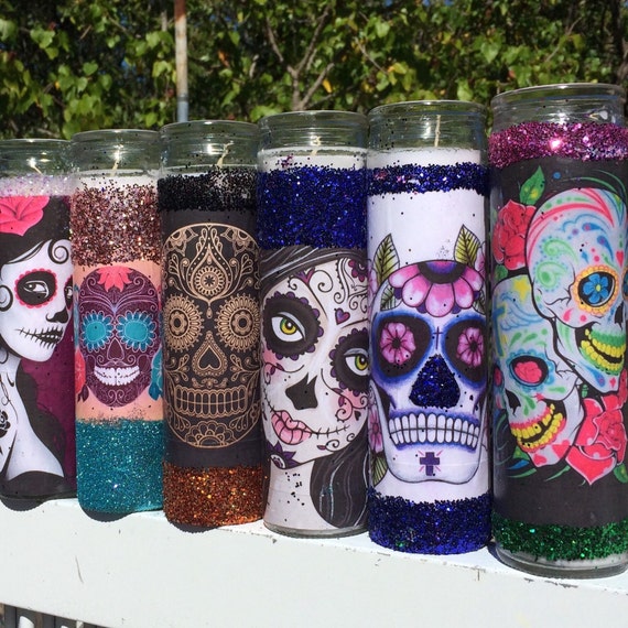 Sugar Skull candles. Discount code: MYSUGARSKULLS - My Sugar Skulls