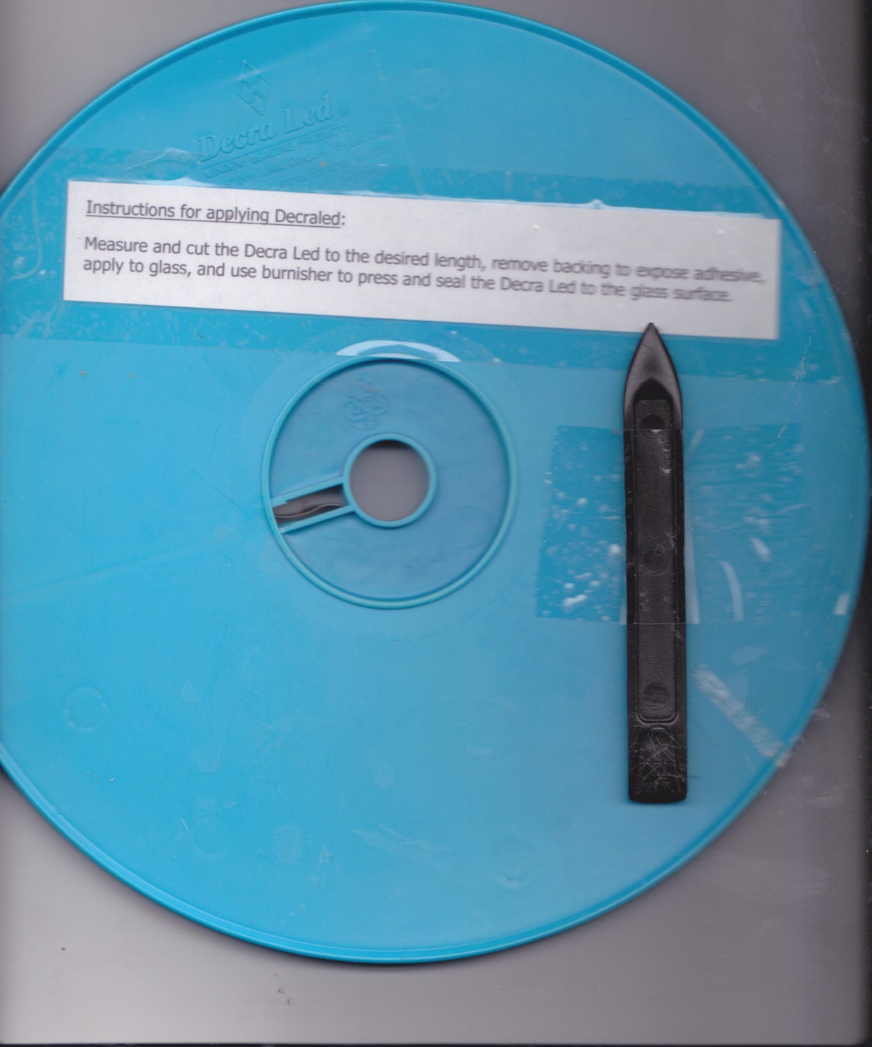 Decraled self adhesive lead strip BRASS color approximately 25 yards