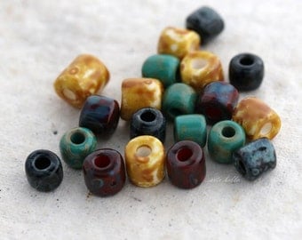 SEED BEAD MIX No. 5375 .. 20 Picasso Czech Glass Seed Bead Mix (5375-20)