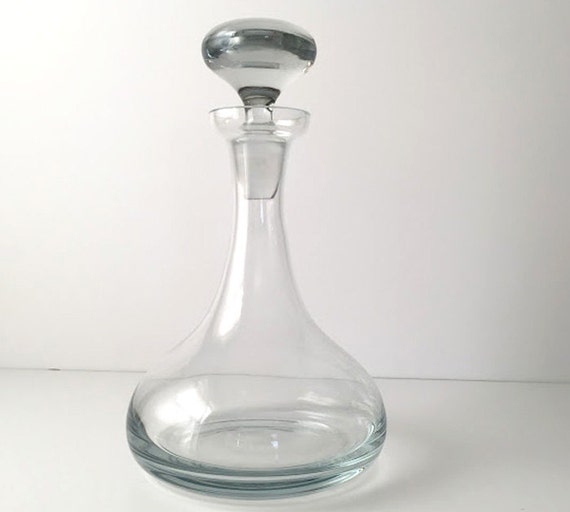 Vintage Krosno Glass Liquor Bar Decanter by theestateofthings