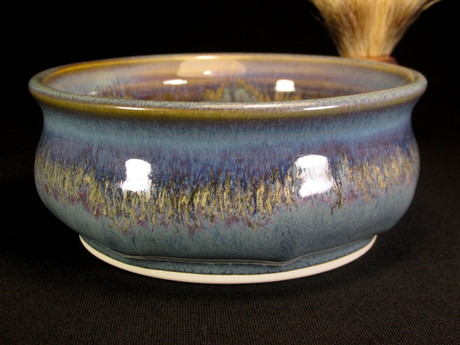 Shaving Bowl Large Shaving Lather Dish by DougSmithPottery