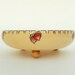 Art Deco Lustreware Bowl: Hand Painted Porcelain w/ Radish Motif, Signed by Artist, Matching Salt Cellars Available