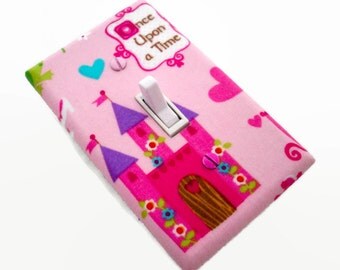 Princess Light Switch Cover - Castle Switch Plate - Girls Princess Bedroom - Pink Room Decor - Magic Kingdom - Girls Birthday Gift For Her
