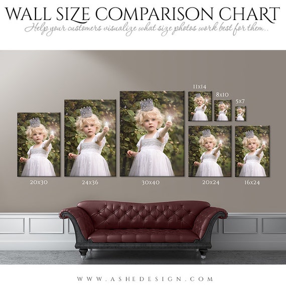 Download Wall Display Guide Size Comparison Chart Portrait 1