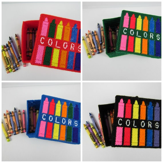 Crayon Box Holder Kids Crayon holder Childs color box
