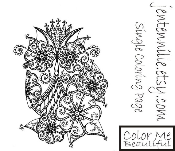 Download Items similar to Instant Download Adult Coloring Page ...