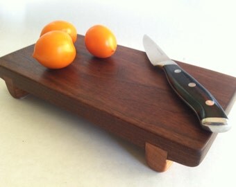 Eco Hardwoods Reclaimed BLACK WALNUT small serving board/cutting board