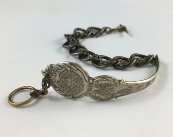 Texas Bracelet, Texas Jewelry, Spoon Bracelet, Spoon Jewelry, Texas Charm, Vintage Texas, Texas Seal, Texas Gift, Texas Souvenir