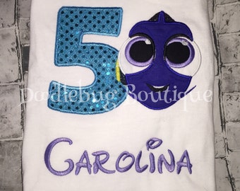 Finding Dory birthday shirt ANY number