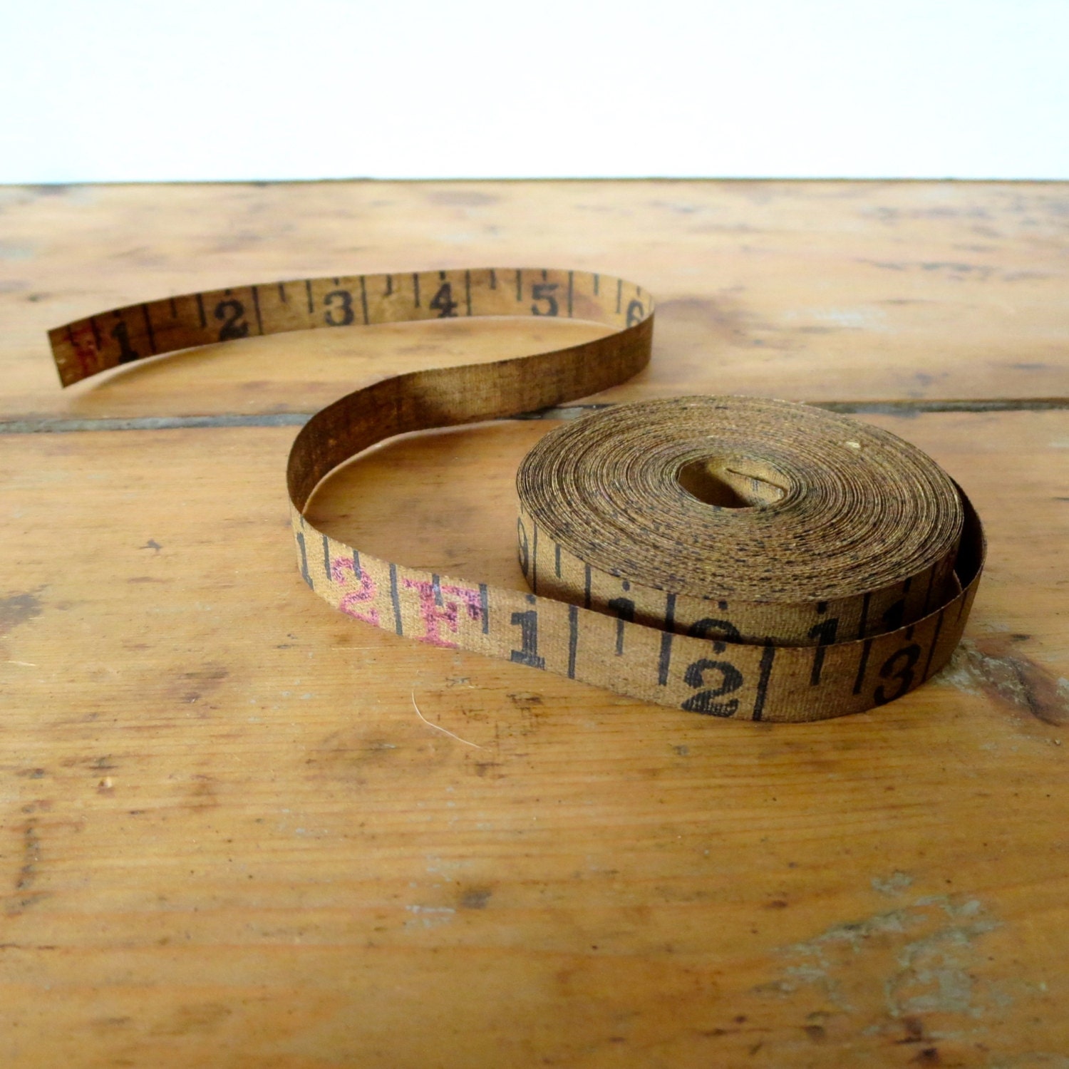 Vintage tape measure 2 yards measurement tape by anythinggoeshere