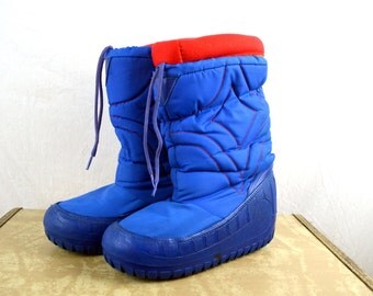 Vintage 80s Rainbow Moon Boots Size 7 8 by RogueRetro on Etsy