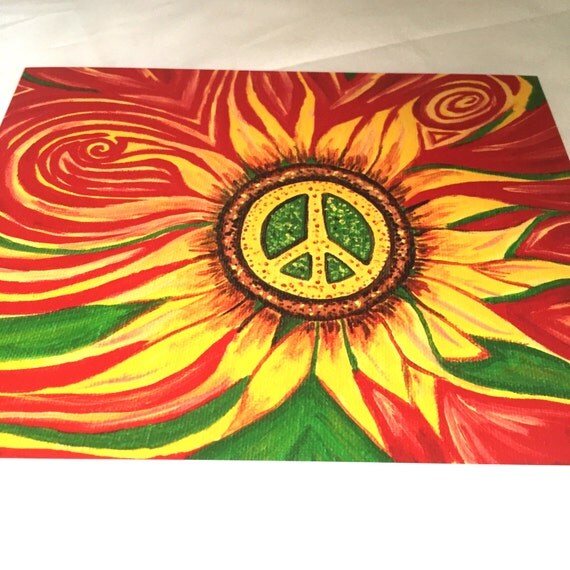 Sunflower Peace Print