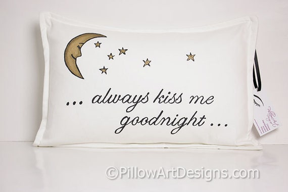 Lumbar Pillow Always Kiss Me Goodnight Lumbar Rectangular 8237