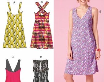 Pullover Sundress Pattern, Easy Summer Dress Pattern, McCall's Sewing Pattern 7118