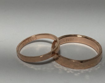 Rose Gold Wedding Band Set His And Hers 10kt By TheLoveKnotShop   Il 340x270.1088553807 4npo 