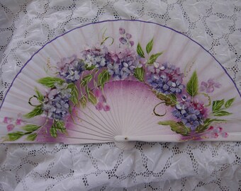 hand painted spanish fan FREE SHIPPING