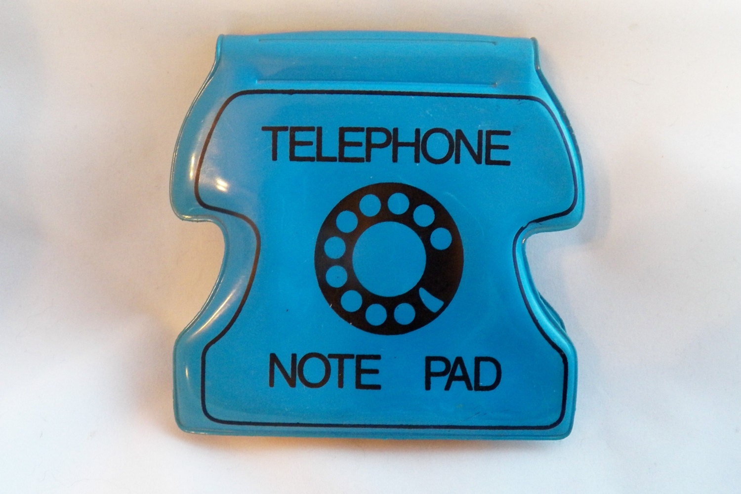 Vintage Phone Blue Note Pad Telephone Plastic Message Pad
