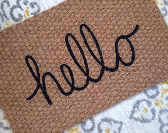 Hello Welcome Mat! Fun doormats for fun doorsteps!