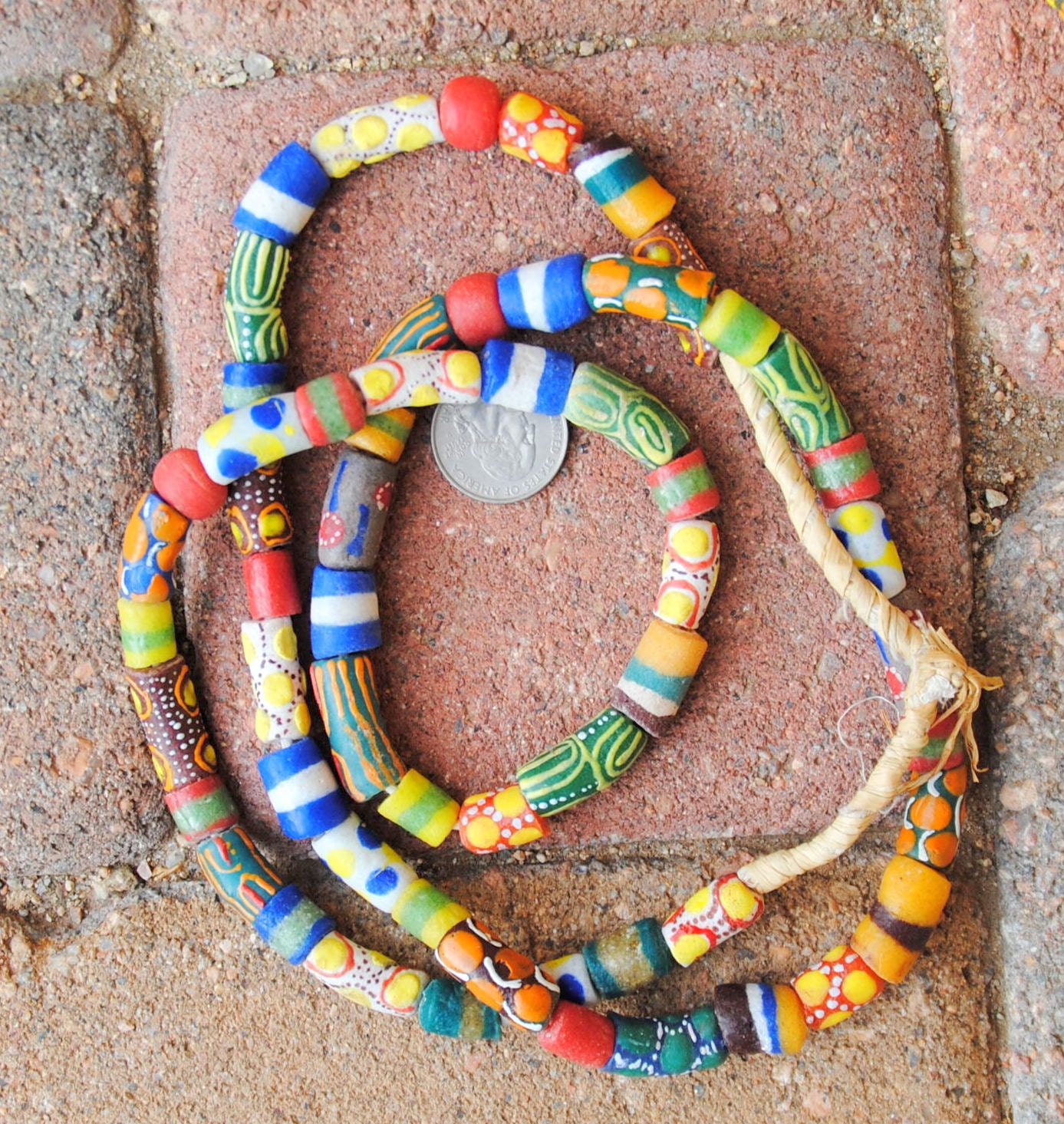 Mixed African Krobo Beads