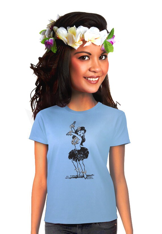 hula shirt hula hawaiian girl tshirt hula dancer maui by apesnort