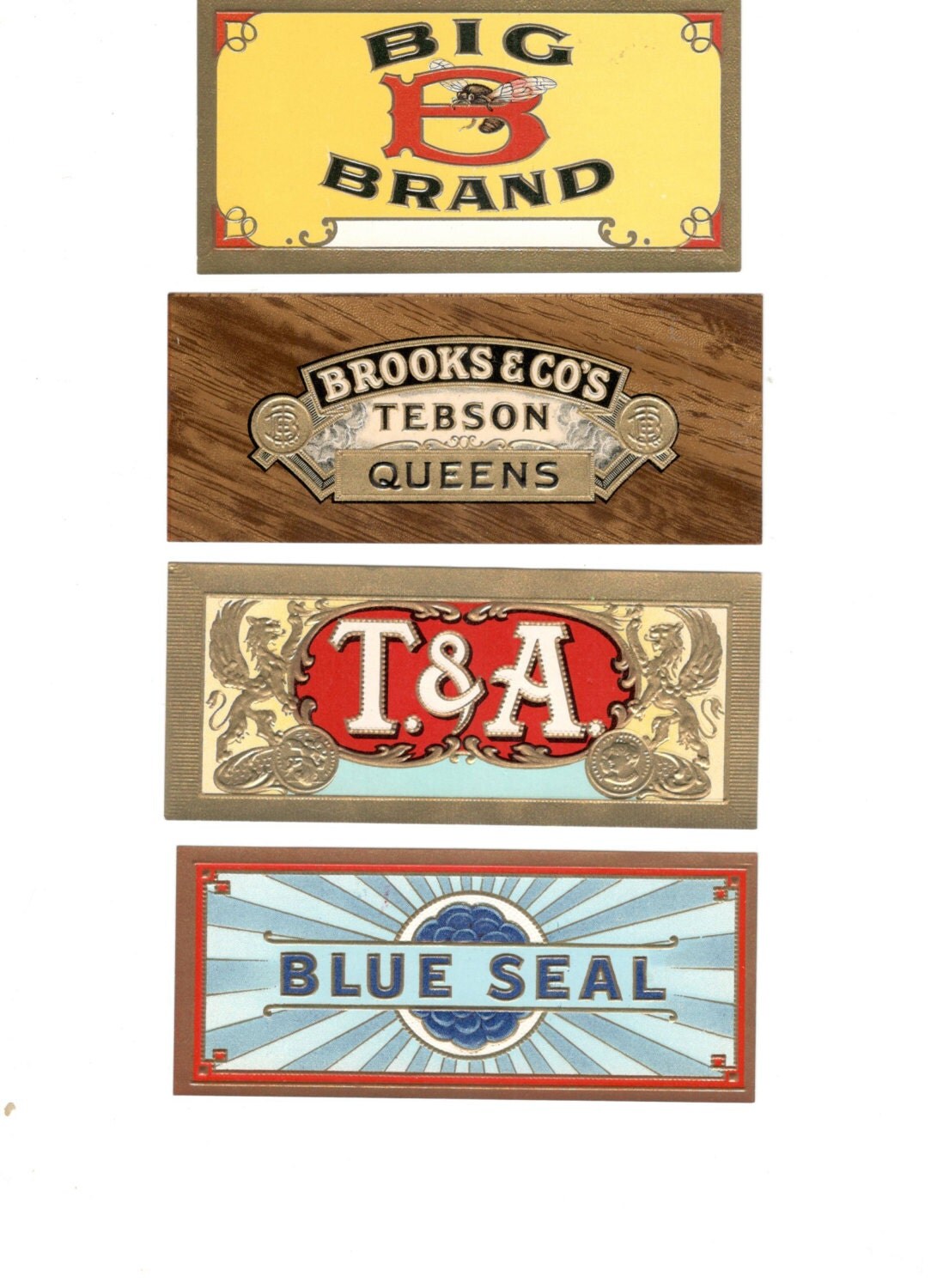 antique cigar box labels genuine new old stock