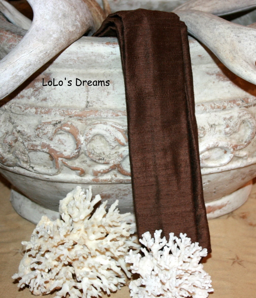 Chandelier Chain Cord Cover VELCRO Brown Silk 3ft 6ft