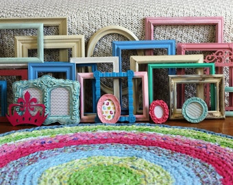 Picture Frame Set Home Decor Wall Gallery Reclaimed Wall Art FREE FRAME with Purchase Reclaimed Custom Color Frames