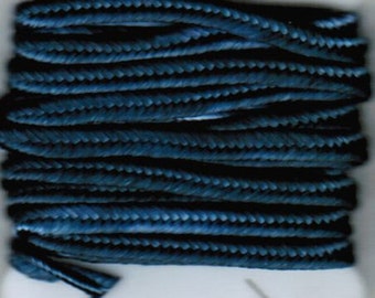 Hand Dyed 3mm Soutache - Dark SteelBlues
