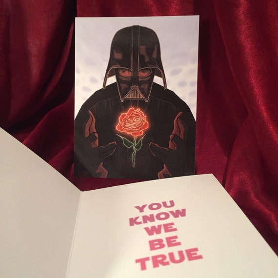 Beautiful 44 Darth Vader Valentine Card