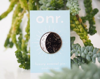 Moon Phase Enamel Pin // *PRE ORDER* moon pin - enamel pin - lapel pin - flair - enamel jewellery - pin badge