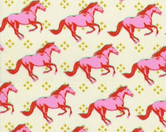Melody Miller Mustang in Pink Gold White Cotton and Steel