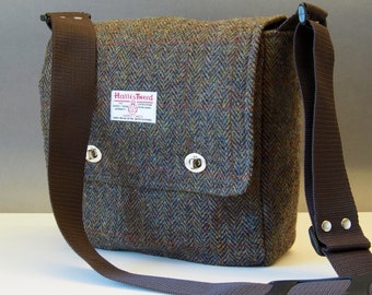Tweed messenger bag | Etsy