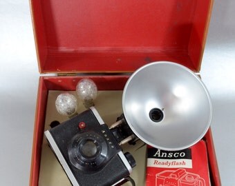 Vintage Ansco Ready Flash Camera kit- Check out all of our cameras