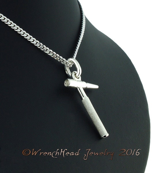 Sterling Silver Welders TIG Torch Pendant c/w Chain