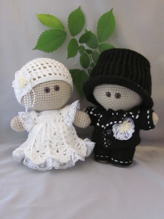 Custom order Crochet Bride and Groom Amigurumi Baby Doll