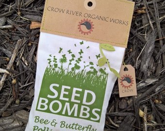 Seed Bombs - Handcrafted Bag of 12 - Crow River Organic Works