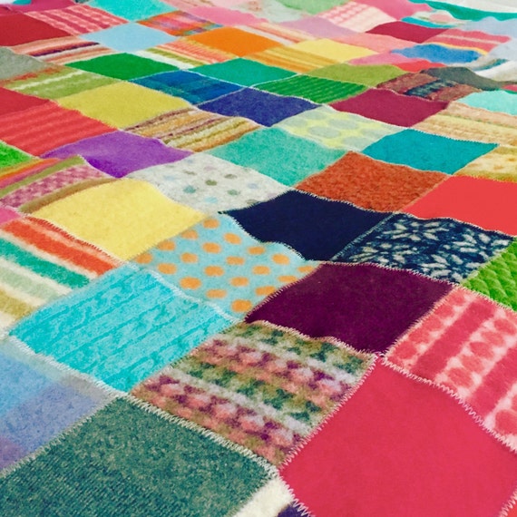 cashmere and wool blanket // quilt