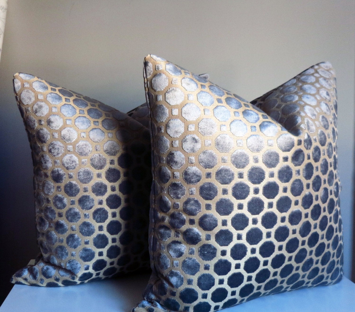 grey throw pillows