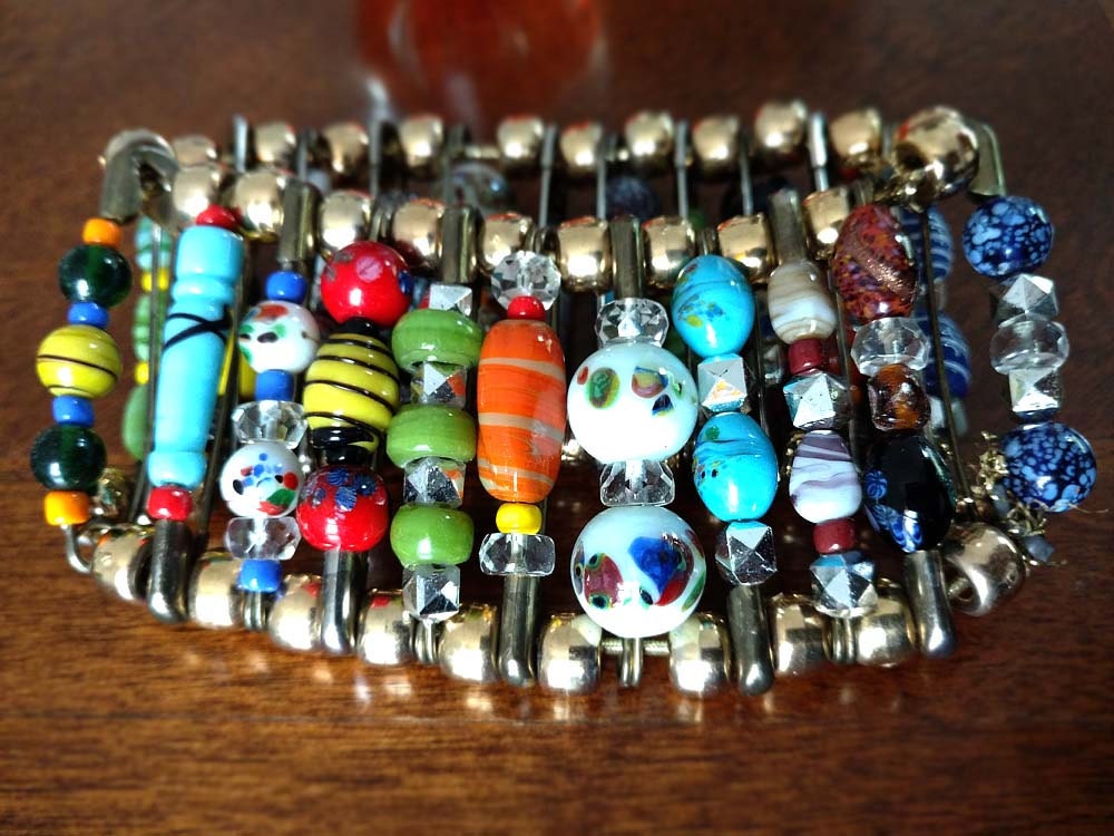 Hand Blown Glass Beads Lot Mixed Variety Colorful Different