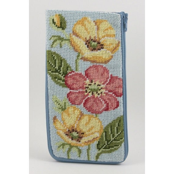 Stitch & Zip Needlepoint Eyeglass Case Kits in a Variety of
