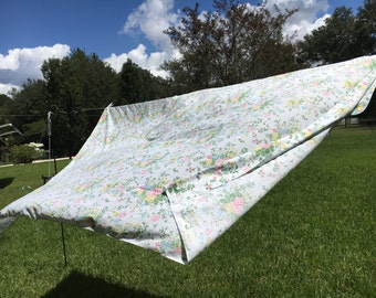 Vintage Lady Pepperell Full Flat Floral Sheet
