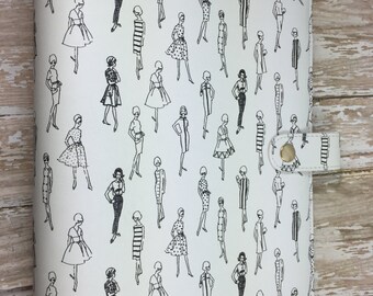 Clearance Price!! Retro Ladies Print A5 Planner Binder, exclusive design