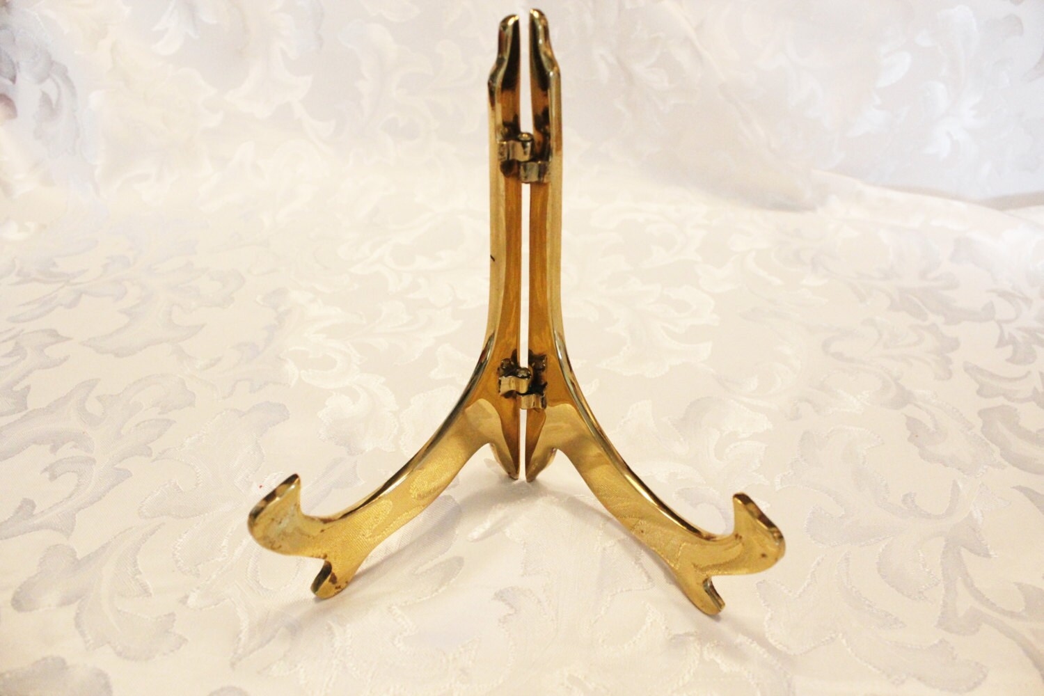 Vintage Easel Brass Plate Easel